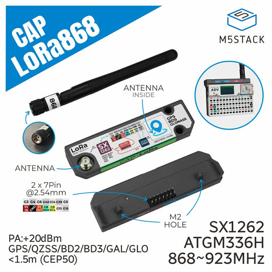 GNSS/LoRa hat for M5 Cardputer Advanced